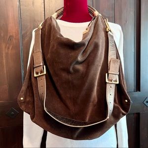 KENNETH COLE suede hobo/shoulder/crossbody bag